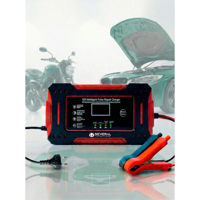 Carregador Inteligente De Bateria Automotiva Several Importados 12v Portátil Rápido Para Carro Moto E Veículos Several