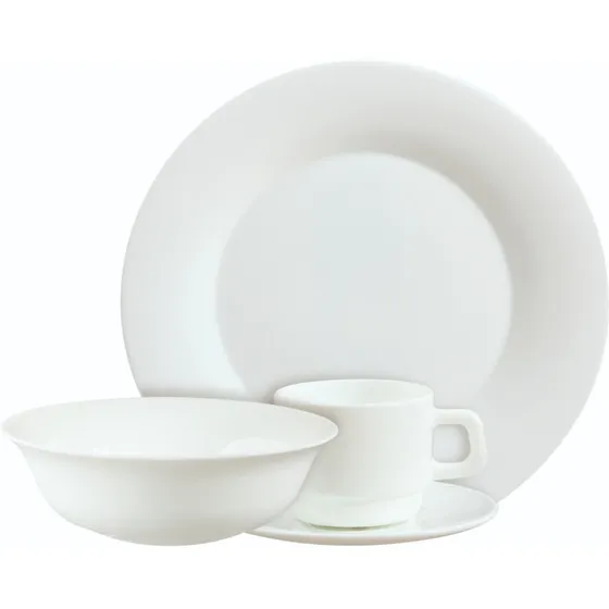 Vajill Clarity Redonda 16 Pzs 4 Puestos Aviva Home Nr16a-cl Color Blanco