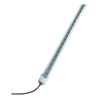 Barra Led 12 Volts 1 Metro Branco Quente Lente Transparente Barra Led 12 Volts 1 Metro Branco Quente Lente Transparente