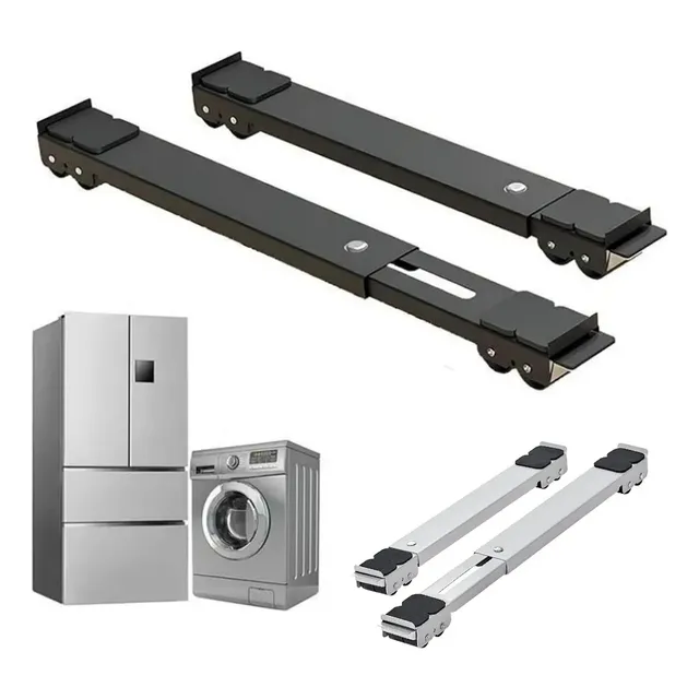 ycrigns® Soporte Ajustable Base Ruedas Compatible Con Estufa Lavadora Refrigerador Mueble Para Estufa Empotrable Ruedas Para Muebles ferroso