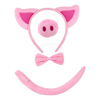 Conjunto De Disfraz De Cerdo, Tocados, Disfraces Sin Guantes Conjunto De Disfraz De Cerdo, Tocados, Disfraces Sin Guantes