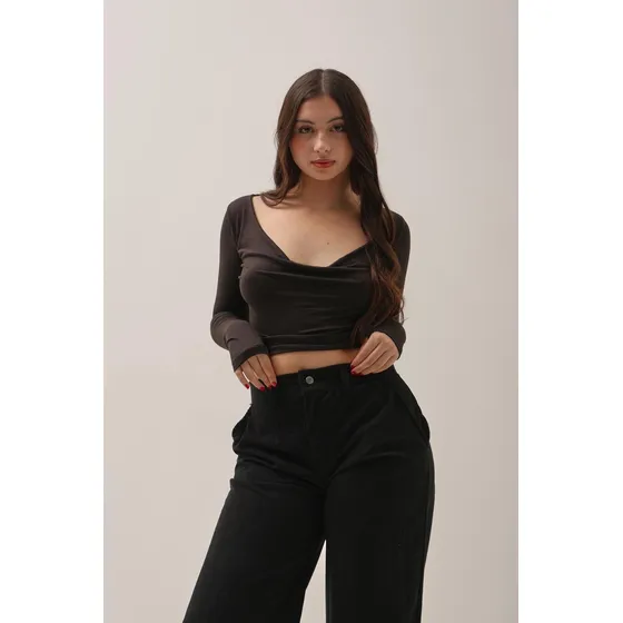 Tops Manga Larga Buche Mujer Naif