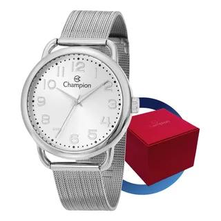 RelĂłgio Feminino Champion Prata AnalĂłgico Prova D'ĂĄgua Cn21354q Pulseira Mesh Original RelĂłgio Feminino Champion Prata AnalĂłgico Prova D'ĂĄgua Cn21354q Pulseira Mesh Original