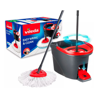 Vileda Easy Wring Mopa Microfibra Balde Secado Local 6c Vileda Easy Wring Mopa Microfibra Balde Secado Local 6c