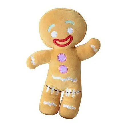Peluche Galleta Hombre De Jengibre Shrek 30 Cm Juguetes Toys Color Marrón