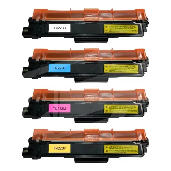 Juego De Colores Brother Tn223b 223c 223m 223y 2520 2540 Tinta Negro/cian/magenta/amarillo