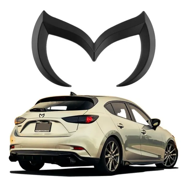 Car Emblema Mazda Negro Mate