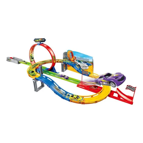 Juguete Pista De Carrera Lanzamiento Con Accesorios