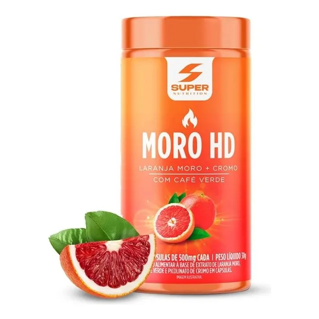 Laranja Moro Hd Termogênico Café Verde Cromo Desinchá 60 Cáp