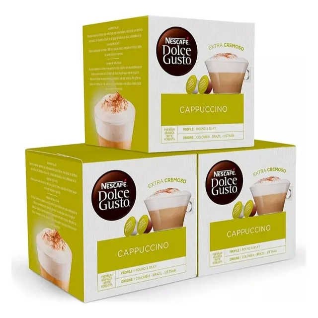 Promo Pack 3 Cajas Dolce Gusto Cappuccino X16 Cápsulas 