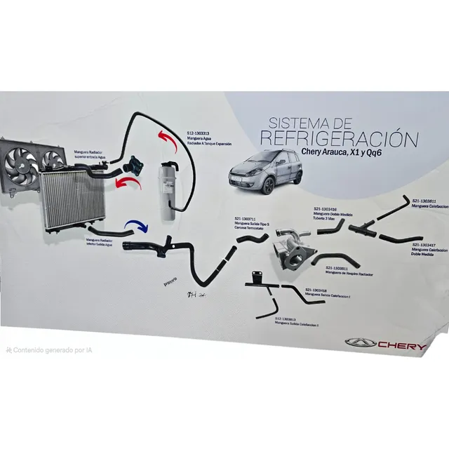 Juego De Mangueras De Aruaca Chery Arauca X1 Chery Original