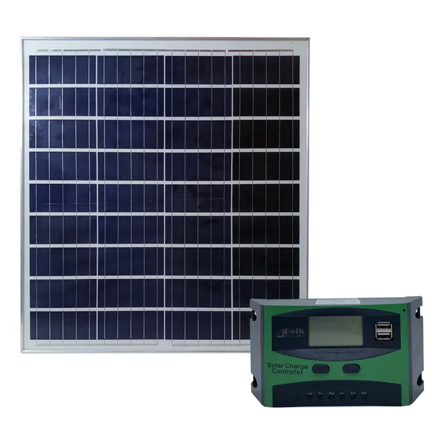 Kit Panel Solar 100w 12v Policristalino Controlador Pwm 10a