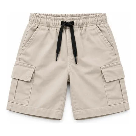 Bermuda Cargo Infantil Masculina Sarja Verão Menino 02 Ao 16