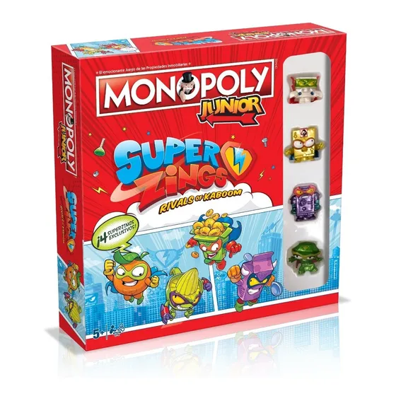 Monopoly Junior Edición Especial Super Zings Para Niños