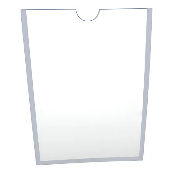 Display Parede Acrílico Cristal A4 Vertical Kit C/ 10 Un