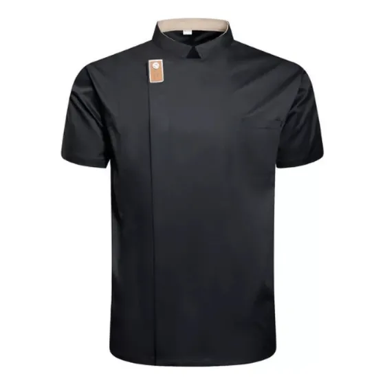 Jaqueta Chef Para Homens E Mulheres, Camisa Chef Manga Curta