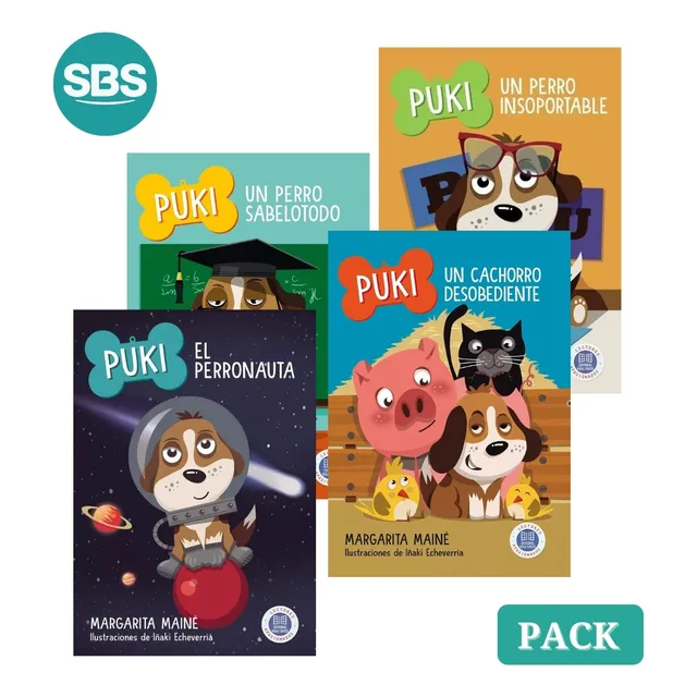 Pack Puki - Desobediente + Sabelotodo + Insoportable + Perro