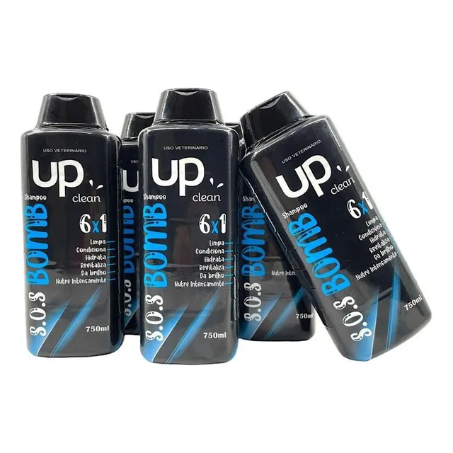 Shampoo 6 En 1 Para Mascotas Perros Gatos Up Clean 750ml