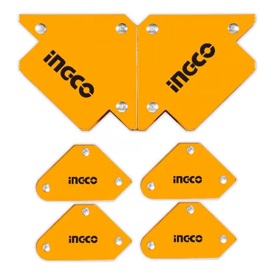 Juego De Escuadras Magnéticas Mixtas Para Soldar 6 Pcs Ingco