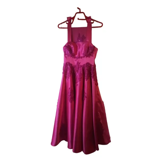 Vestido De Fiesta Rosa Talla S