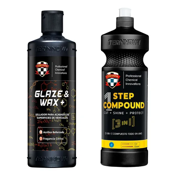 Kit 3 En 1 Step Compound Y Sellador Acrílico Ternnova 500cm3