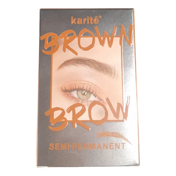 Kit Para Cejas Semi Permanente Black Brow Marrón Oscuro