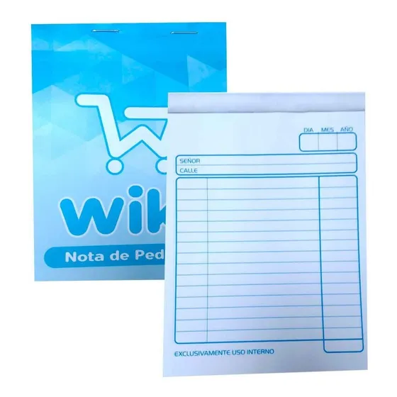 Libreta Nota Pedido Simple Wiki Formulario Pack 20 Unidades