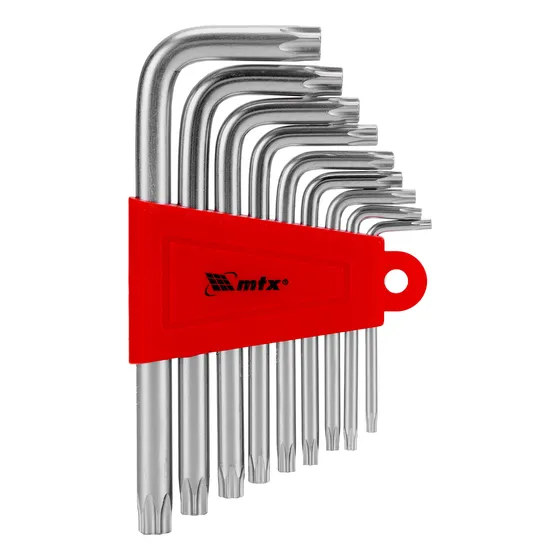 Jogo Chaves Torx Curtas  Acetinado T10-t50 9pcs Mtx