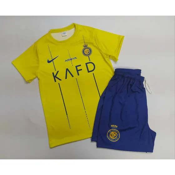 Conjunto Futbol Para Niños Ronaldo Al Nassr Nueva 2023