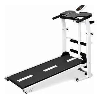 Esteira De Caminhada Mecânica Inclinada 15° Com Display Branco 127/220v