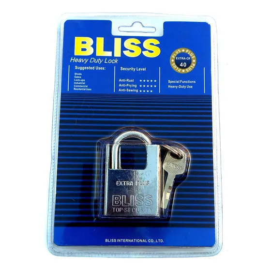 Candado Anticizalla Con Llave Seguridad 40mm Top Security W9