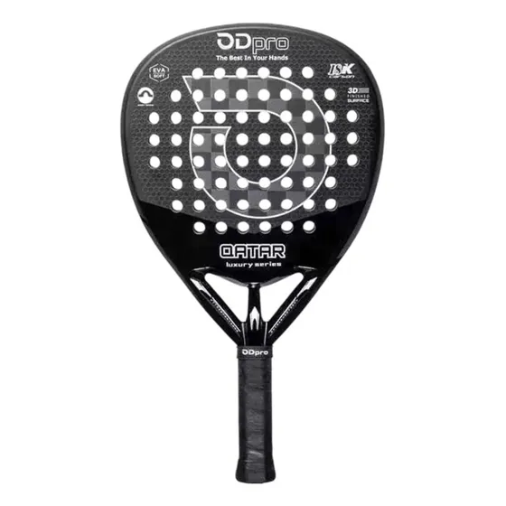 Paleta Padel Odpro Qatar Luxury 18k Carbon Lagrima Eva Soft
