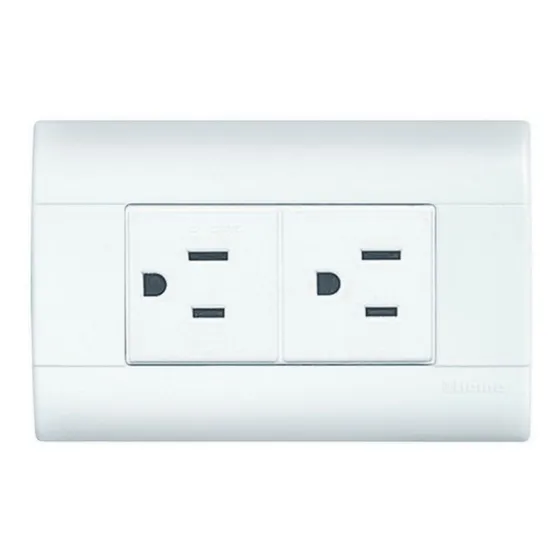 20 Contacto Placa Polarizado Duplex Aterrizado Modus E6028bn