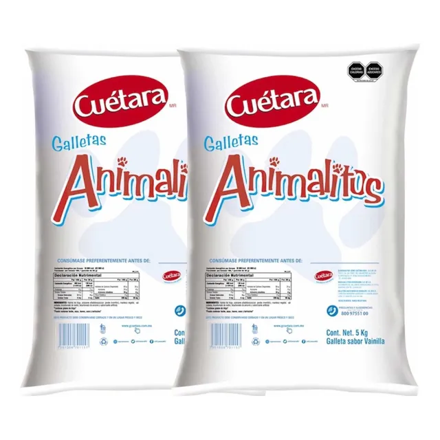 Galletas Animalitos Granel Bulto 10 Kg Cuetara