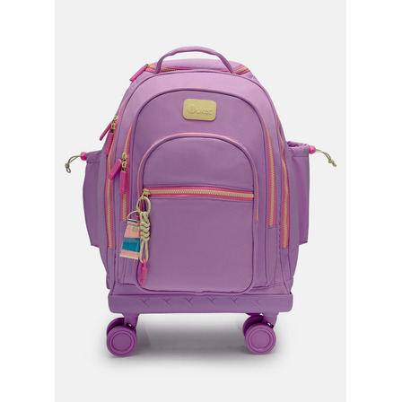 Mochila Com Rodinha E Alça Nas Costas 360o Lilás Puket Mochila Com Rodinha E Alça Nas Costas 360o Lilás Puket
