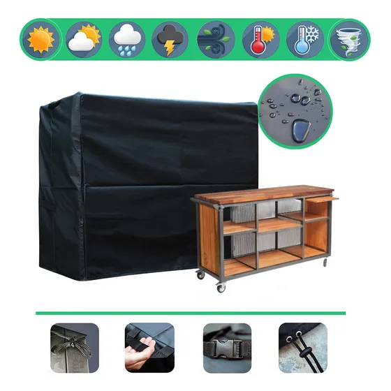 Funda Cubre Barra Isla Movil 150x60x90 Lona 100% Impermeable
