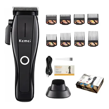 Maquina De Cortar Cabelo Profissional Sem Fio Ultra Potencia Preto 127/220v