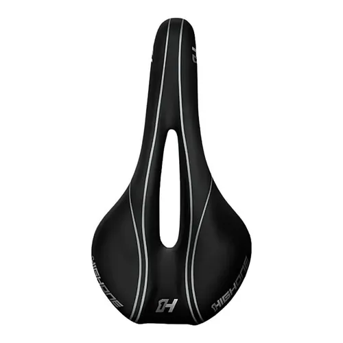 Banco Selim High One 279 X 150mm Vazado Confortável Bike Mtb Comprimento 279 mm Cor Cinza Largura 150 mm