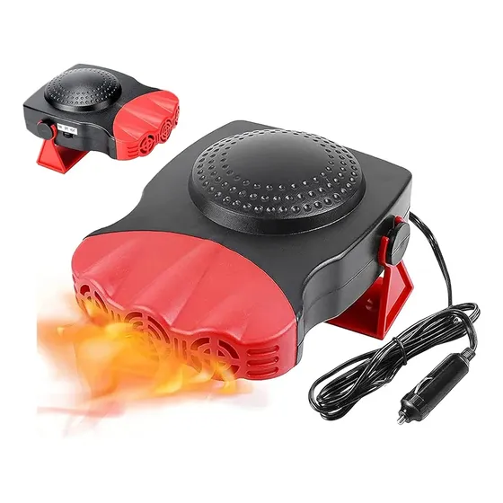 Desempañador Portátil 12v 200w Aeroterma Para Parabrisas Negro
