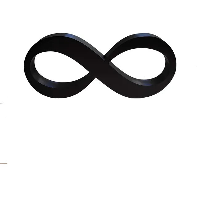 Infinito -símbolo Do Amor /decoração, Enfeite 22cm- Toque 3d