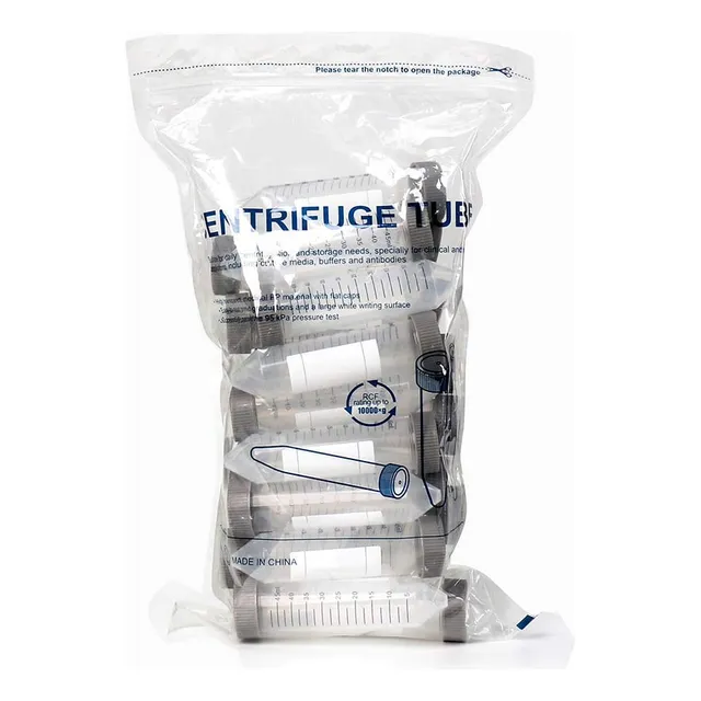 Tubos Para Centrifuga En Pp Conicos De 50ml Bolsa X 50 Uds
