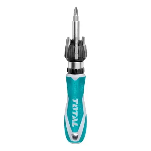 Destornillador Con Ratchet 8pcs Total Puntas Intercambiables