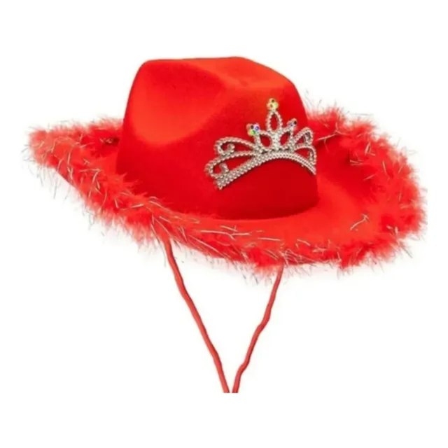 Sombrero Con Luz Led Vaquera Fiestas Halloween Cosplay