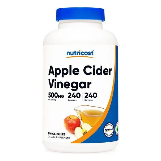 Nutricost Suplemento En Cápsula Suplementos Vinagre De Manzana En Frasco De 0ml 240 Un
