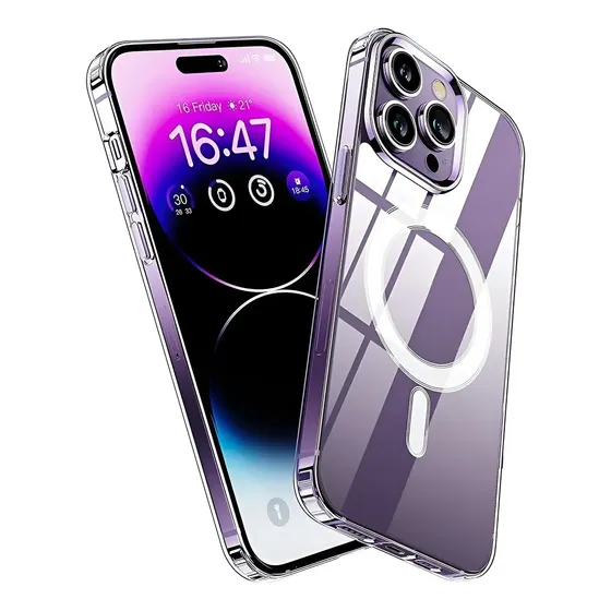 Carcasa Clear Antishock Para Magsafe iPhone 14 / 14 Pro