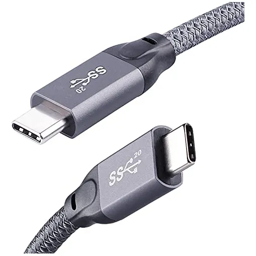 Cable Usb C 3.2 4k Video 100w 20gbps Gris 1mt Qces 