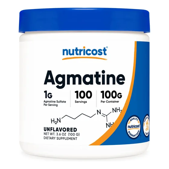 Suplemento Nutricost De Sulfato De Agmatina, 100 G, En Polvo