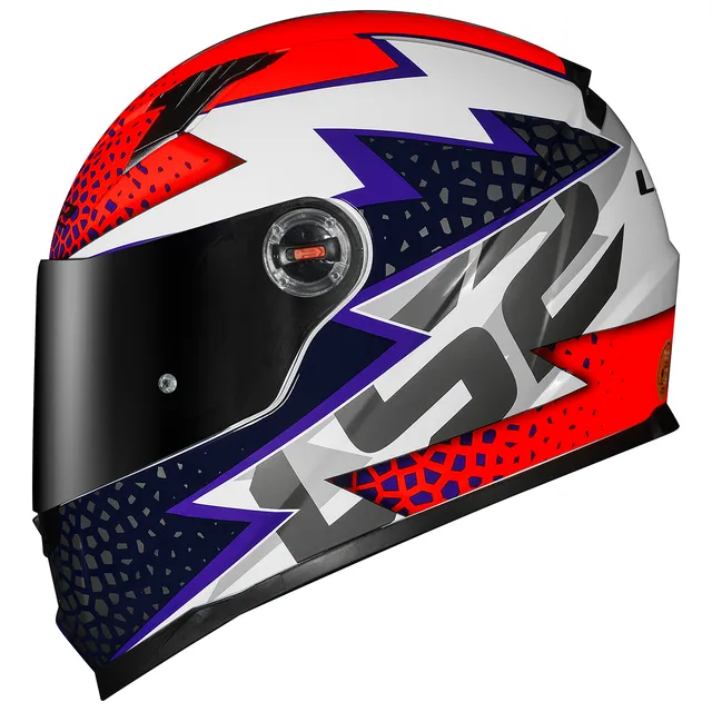 Capacete Ls2 Ff358 Speedy Wht/purple/orange
