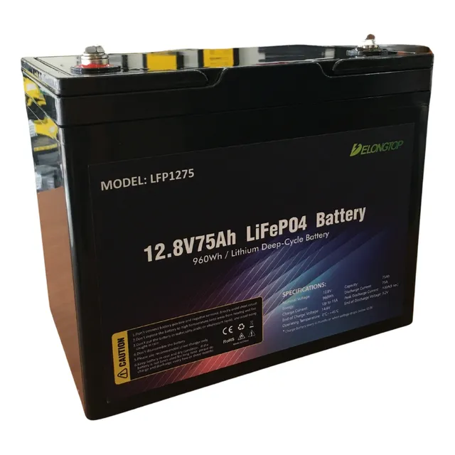 Bateria De Litio Delong 12v 75ah Lfp1275