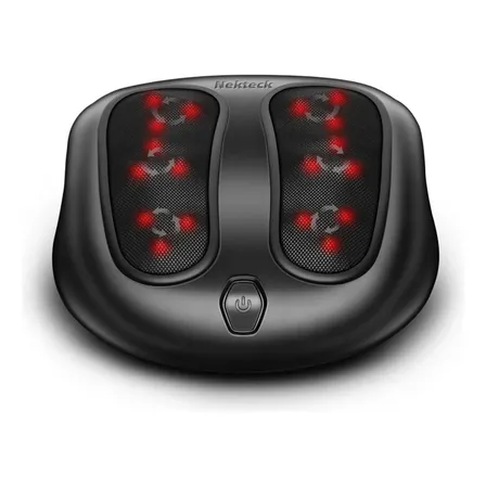Massageador Eléctrico Com Aquecimento - Para Pés E Pernas Preto 120V